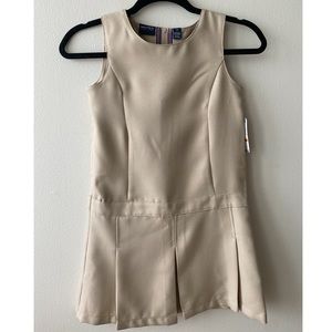 Girls Khaki Uniform Dress